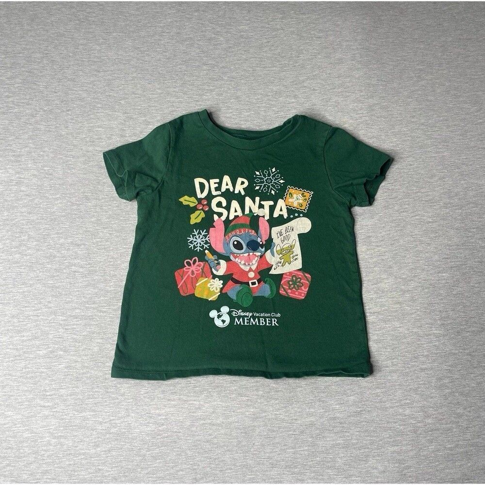 Disney Girl's Lilo & Stitch Dear Santa Disneyland Resort T-Shirt Top